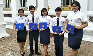 นศ.มทร.สุวรรณภูมิ รับรางวัลความประพฤติดี ต้นแบบเยาวชนไทย