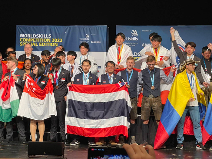 เยาวชนไทยคว้าเหรียญฝีมือยอดเยี่ยม จากการแข่งWorldSkills ครั้งที่ 46