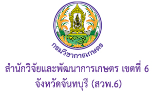 สำนักวิจัยและพัฒนาการเกษตร เขตที่ 6 จังหวัดจันทบุรี (สวพ.6) รับสมัครบุคคลเข้าเป็นพนักงานราชการทั่วไป จำนวน 4 อัตรา สมัครตั้งแต่วันที่ 7 - 11 พฤศจิกายน 2565