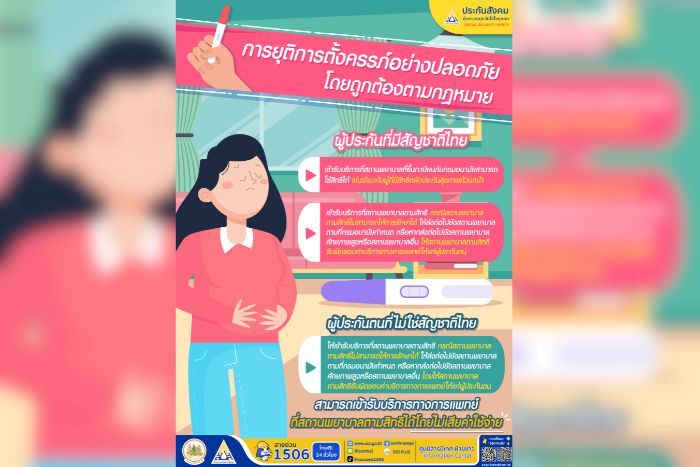 ประกันสังคมให้สิทธิรักษา ท้องไม่พร้อม ยุติการตั้งครรภ์ได้อย่างปลอดภัย