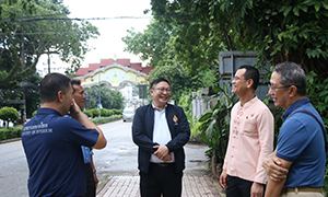 รองผู้ว่าราชการจังหวัด พร้อม ปภ. ลงพื้นที่สำรวจคลองน้ำเวียงเจ็ดลิน